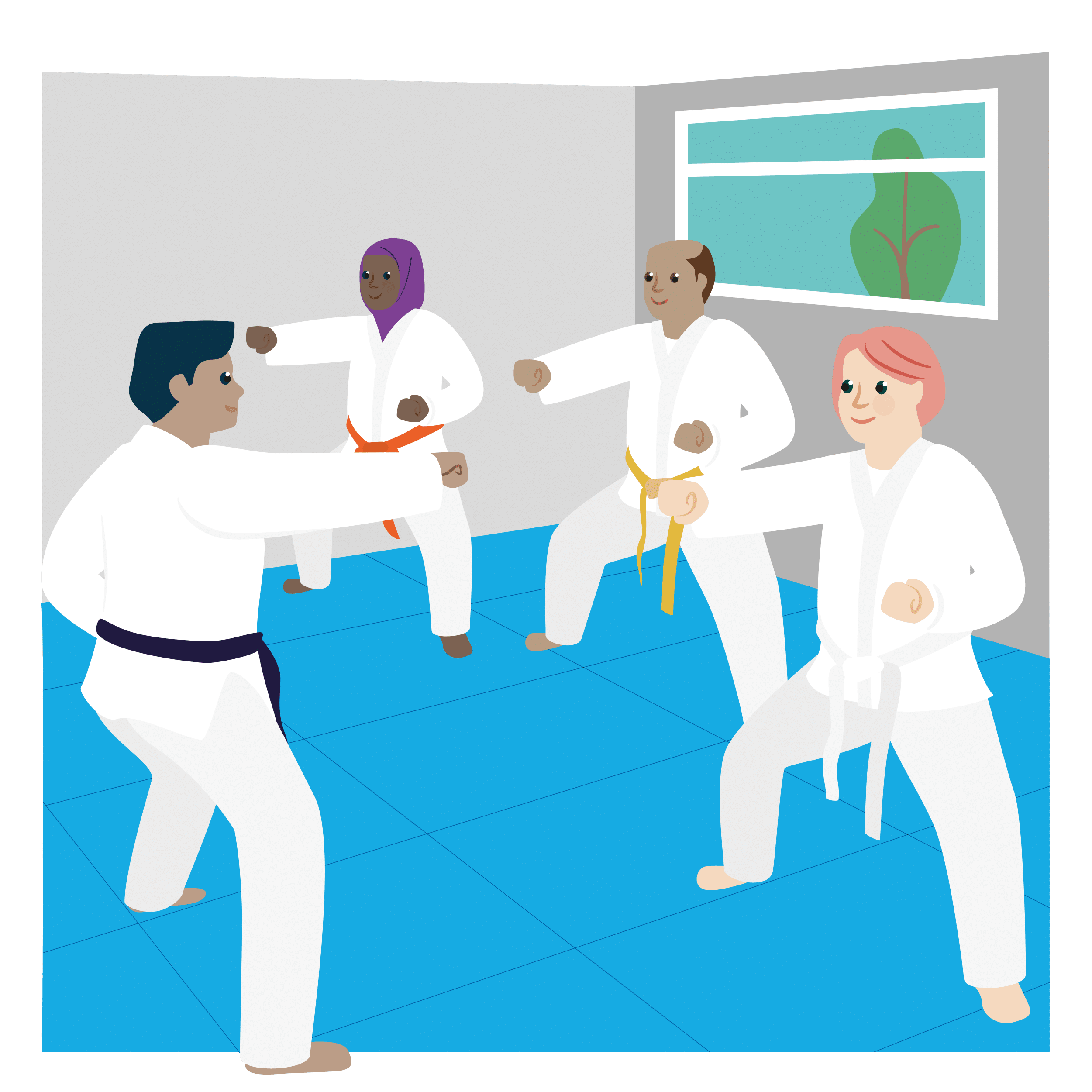 Karate Illustration