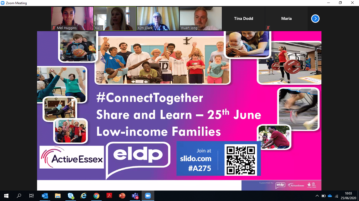 Sharing our Learning-Low income Families
