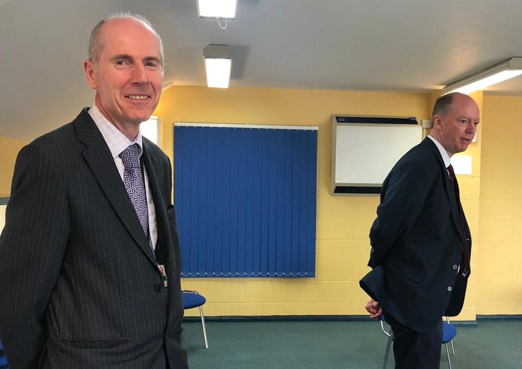 Chris Whitty, Chief Medical Officer, visited Clacton and Jaywick