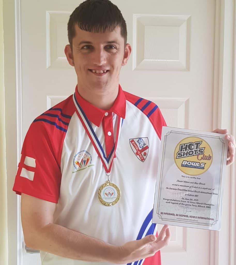 Daniel Adams, International Disability Bowls Champion takes on Walking Challenge