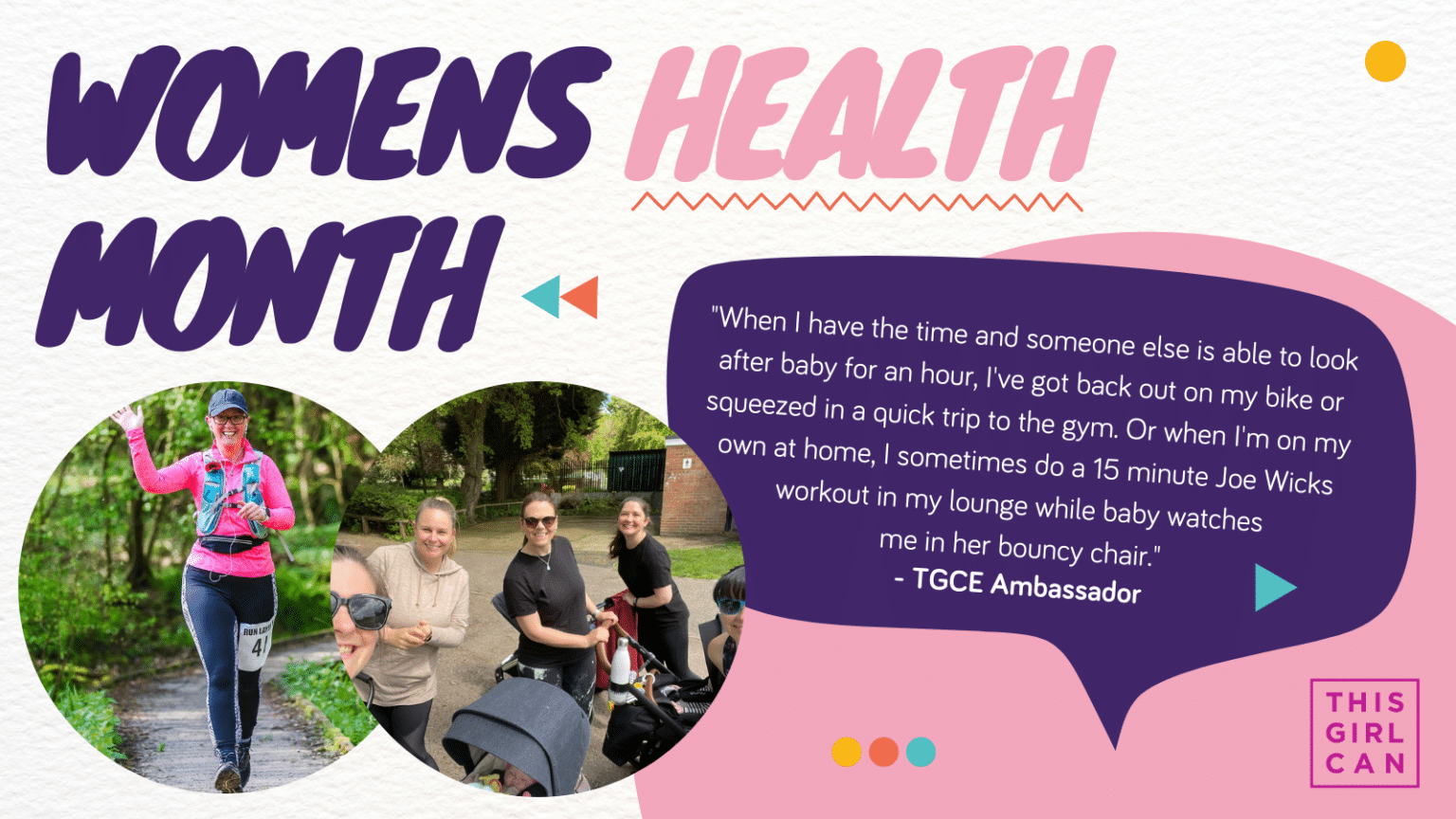 Women's Health Month with TGCE ambassadors Active Essex