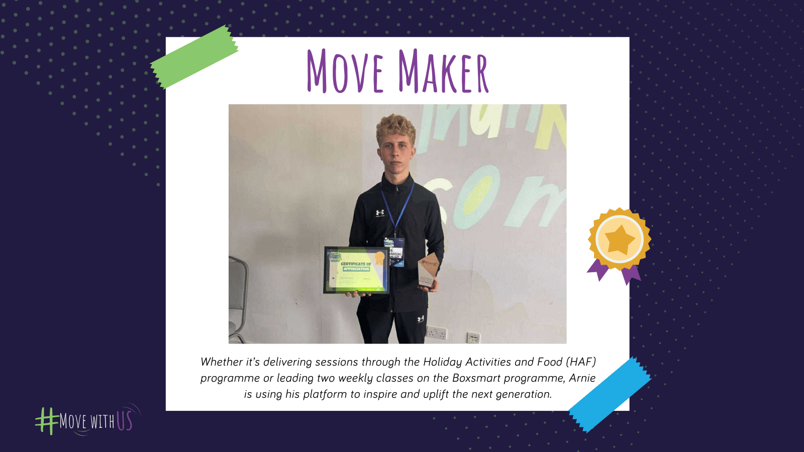 Arnie - September Move With Us Move Maker